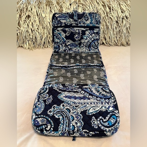 VERA BRADLEY Deep Night Paisley Iconic Grand Hanging Organizer Travel Cosmetic - Picture 14 of 15